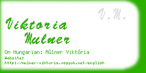 viktoria mulner business card
